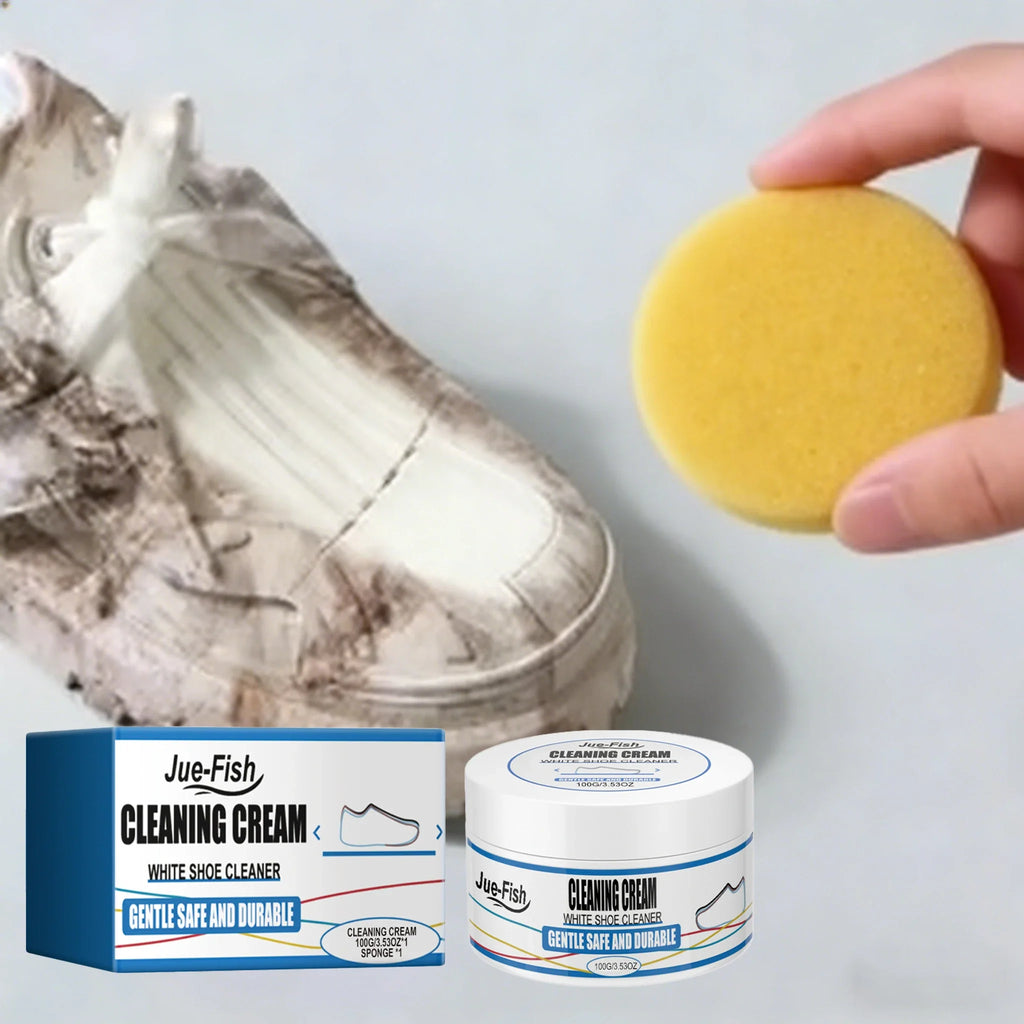 Jue-Fish Sneaker Cleaning Cream | Remove Yellow Edges & Stains