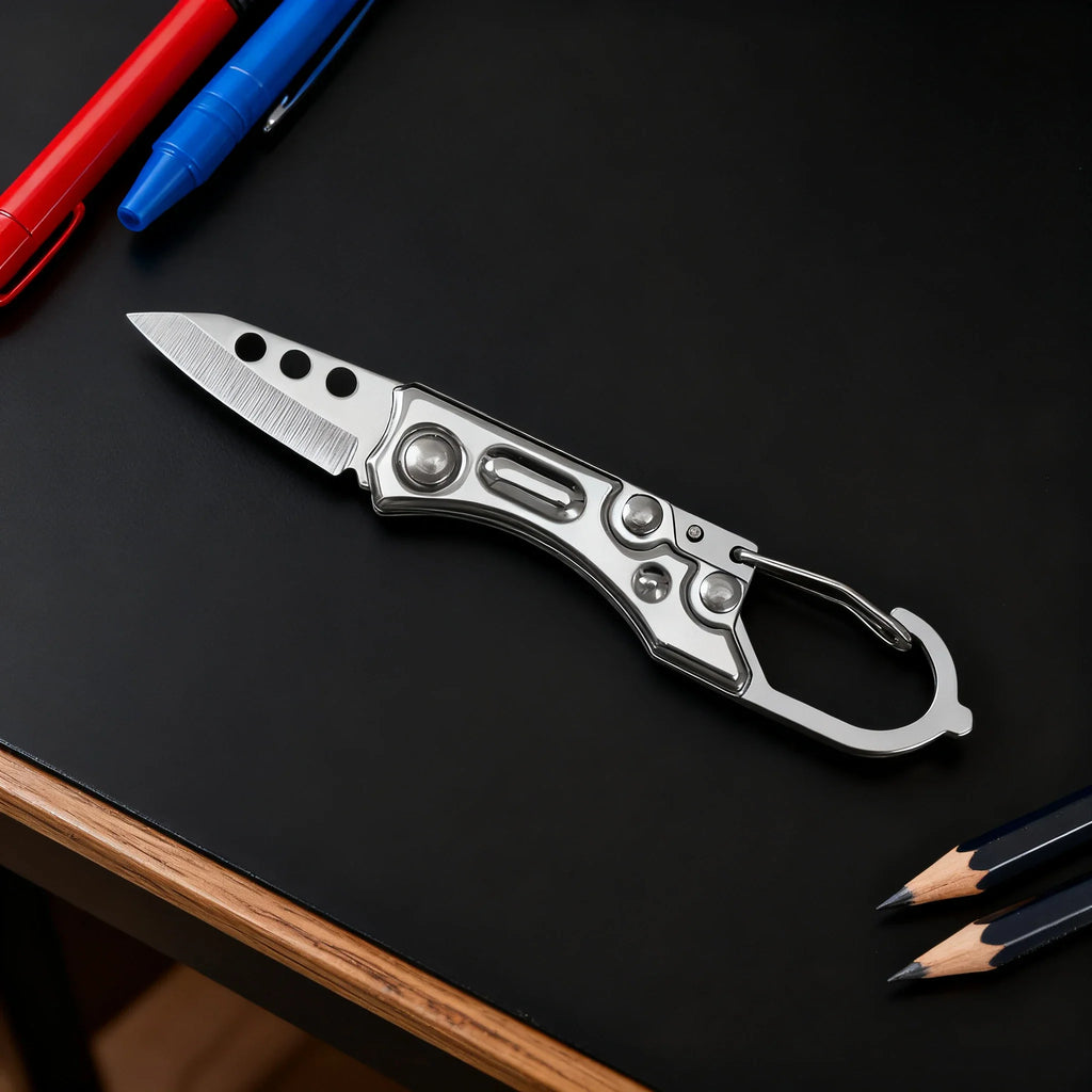 Mini Folding Pocket Knife – Keychain Utility & Camping Tool