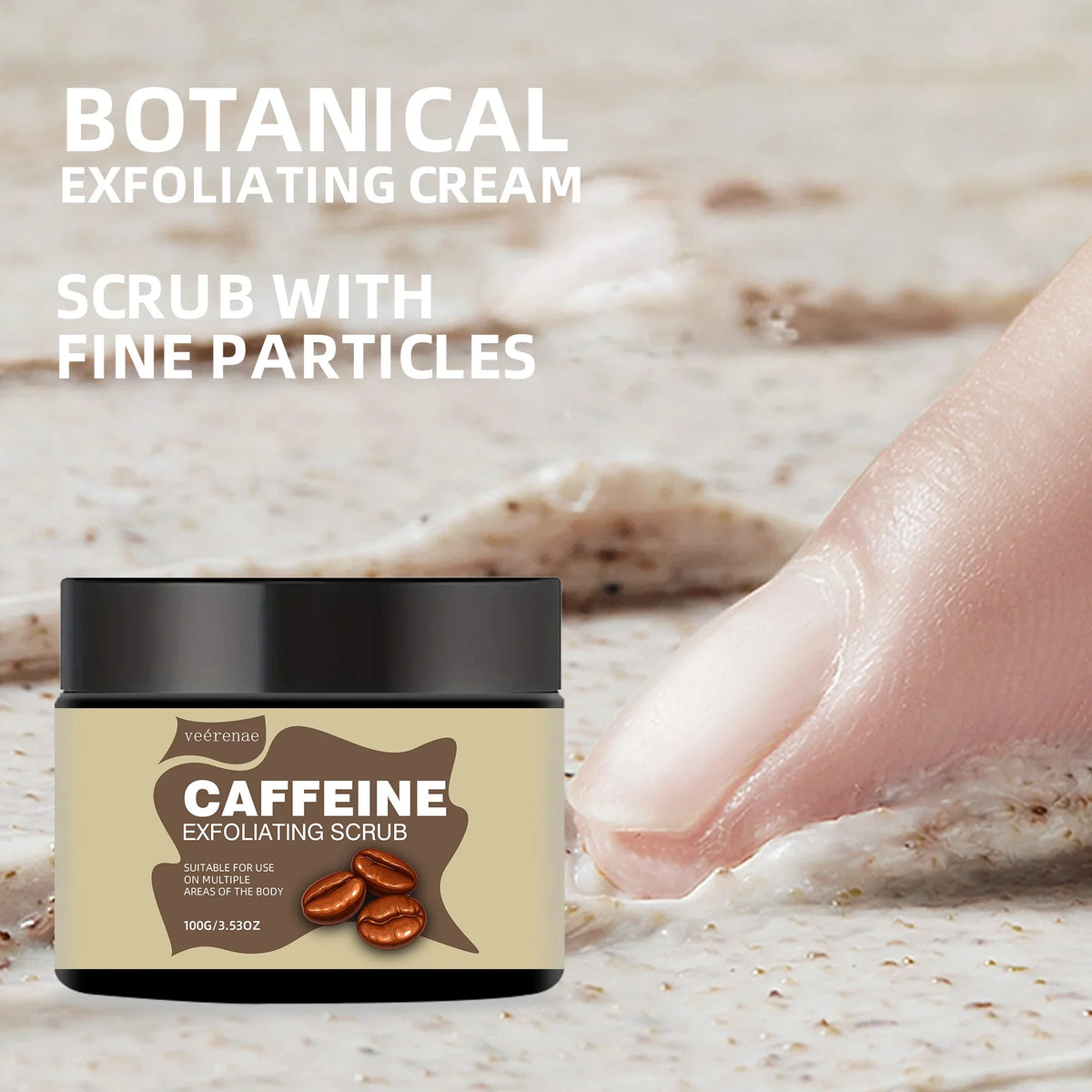 Veérenae Caffeine Exfoliating Face Scrub – All Skin Types