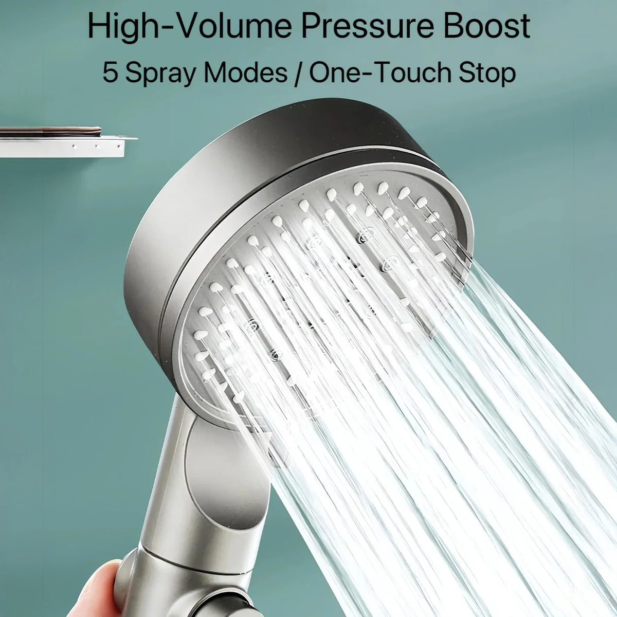 Handheld Shower Head – High Pressure & Water Saving