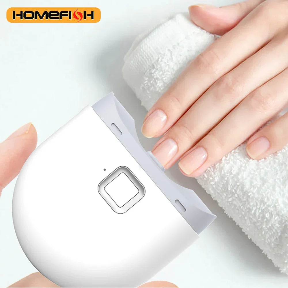 Rechargeable Automatic Electric Nail Trimmer Grinding Polishing LED