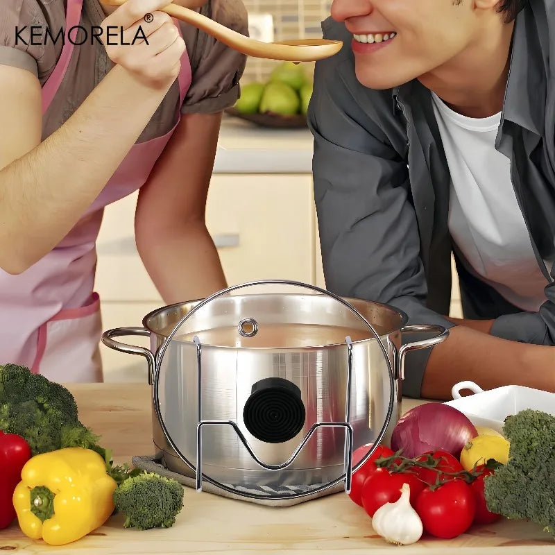 Stainless Steel Pot Lid Rack & Organizer – 1 or 2 Pack