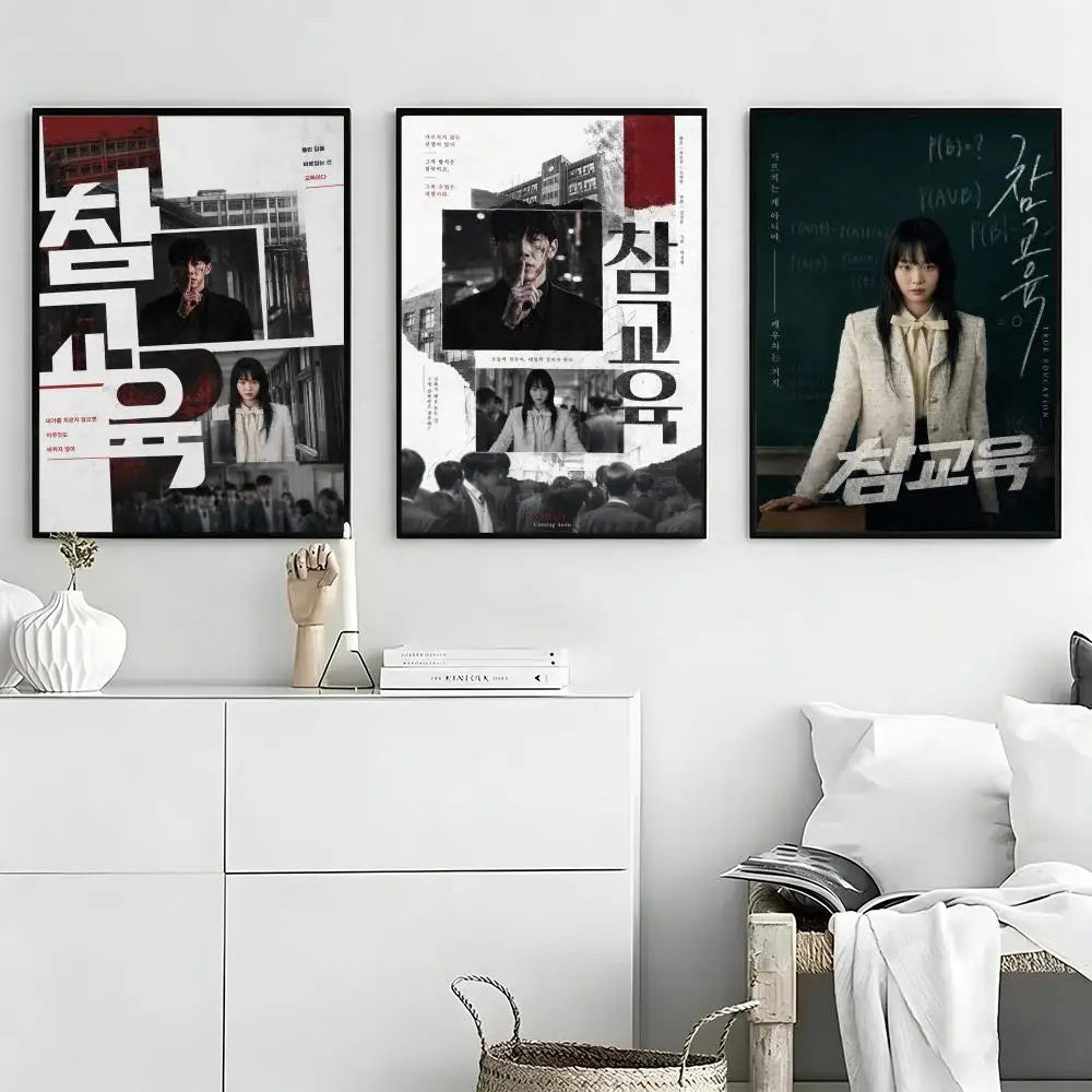 Webtoon Get Schooled Poster – Self-Adhesive Waterproof Wall Sticker
