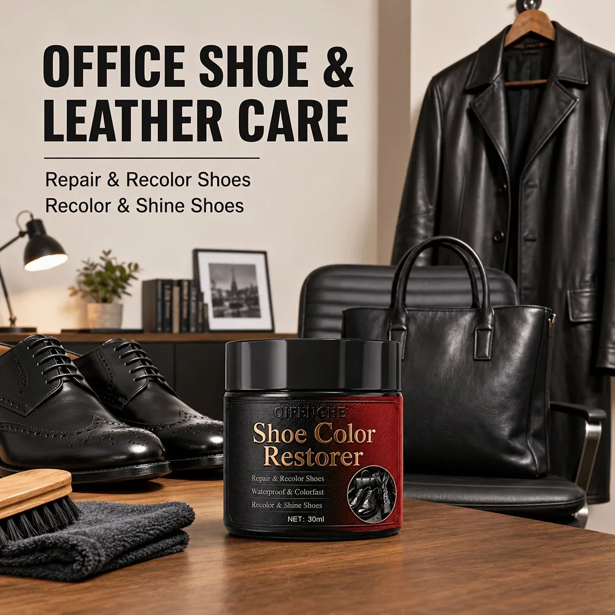 Shoe Leather Scratch Remover & Color Restorer Balm