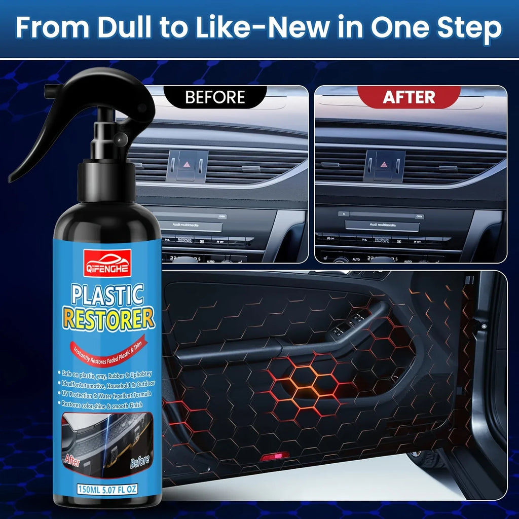 Black Trim & Plastic Restorer 150ml – UV Protection for Cars