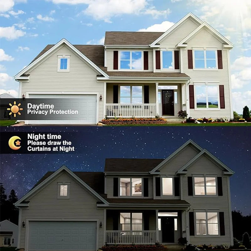 Window Privacy Film One Way Daytime Self-adhesive Vinyl Sun Blocking
