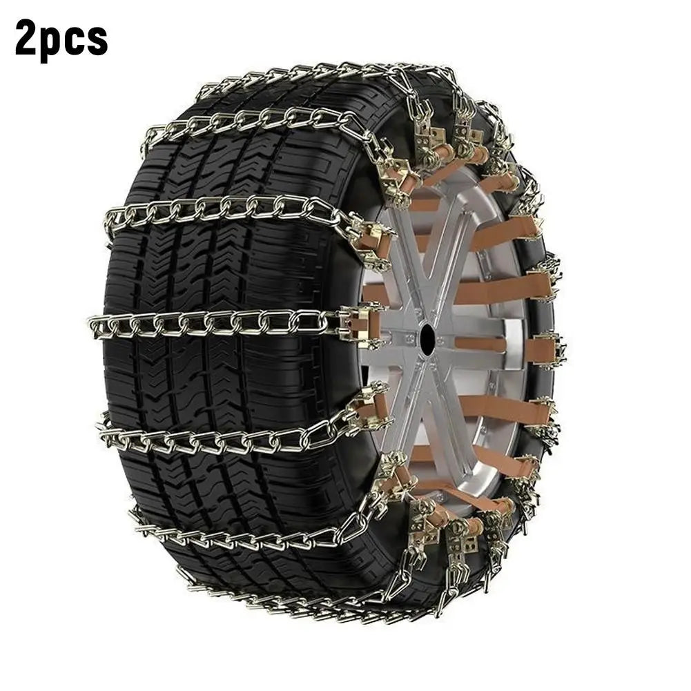 Manganese Steel Tire Snow Chains – Car, Truck & SUV Anti-Skid