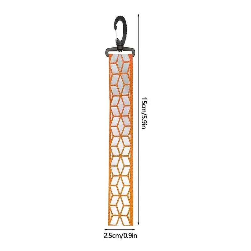 Safety Reflector Pendant Reflective Keychain Backpack Outdoor