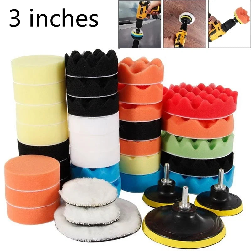 SLADE Car Polishing Sponge Pad Kit – Scratch Remover 39pc