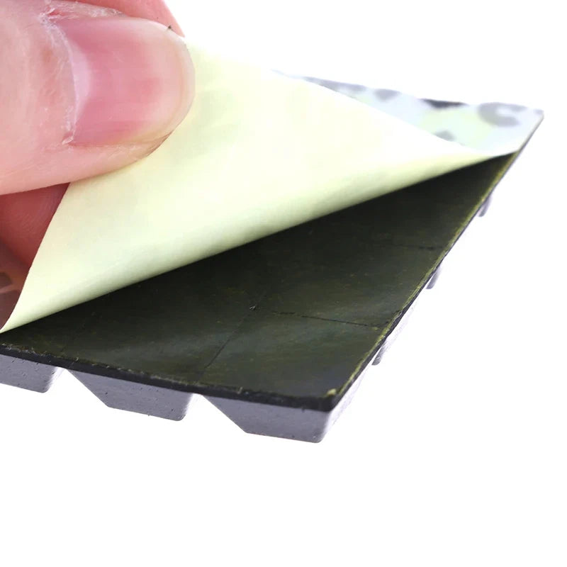 40-Pack Square Self-Adhesive Rubber Bumper Pads | Furniture Feet