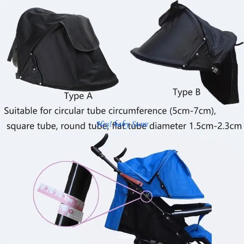 Baby Stroller Sun Shade Cover UV50+ Universal Rain Canopy