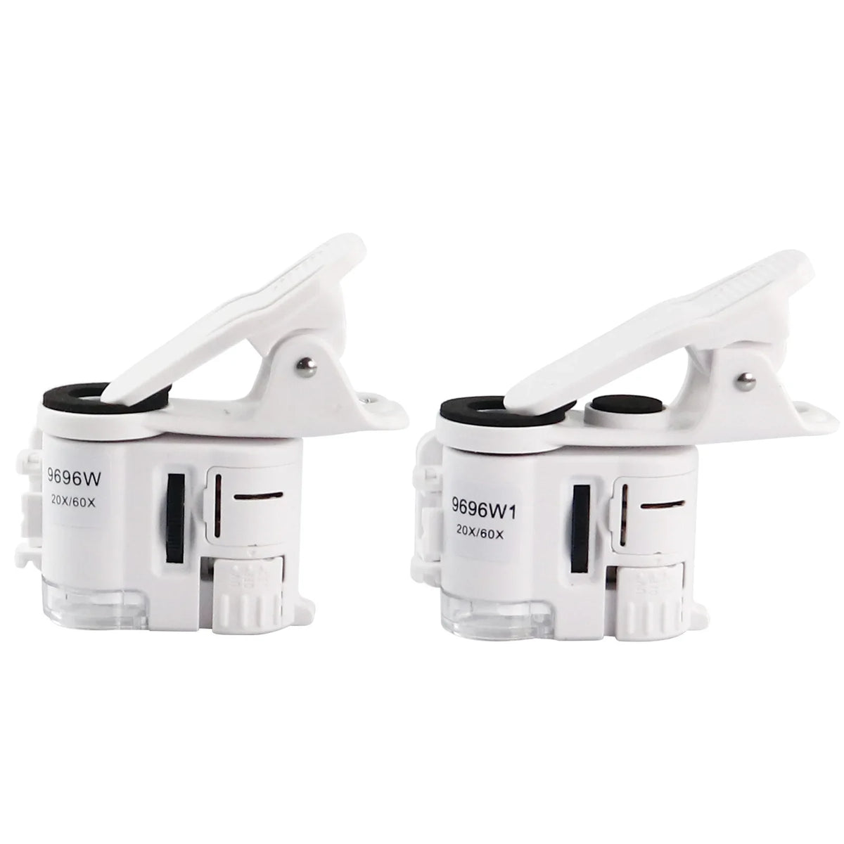 Portable 20X 60X LED Clip Microscope – Jewelry & Cash Loupe