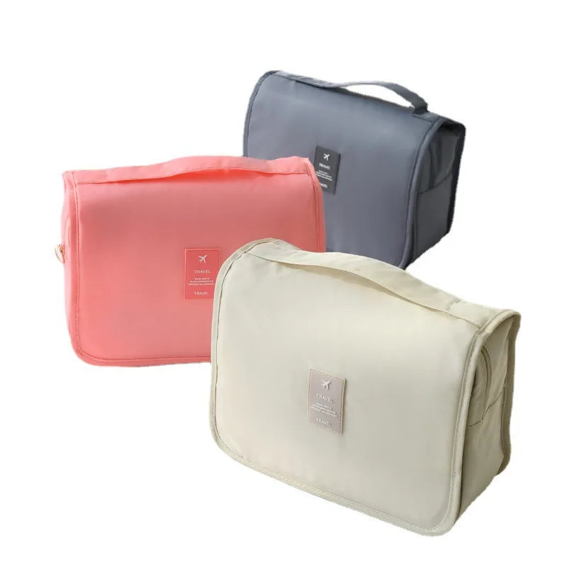 Foldable Hanging Travel Toiletry & Makeup Bag | Oxford Fabric