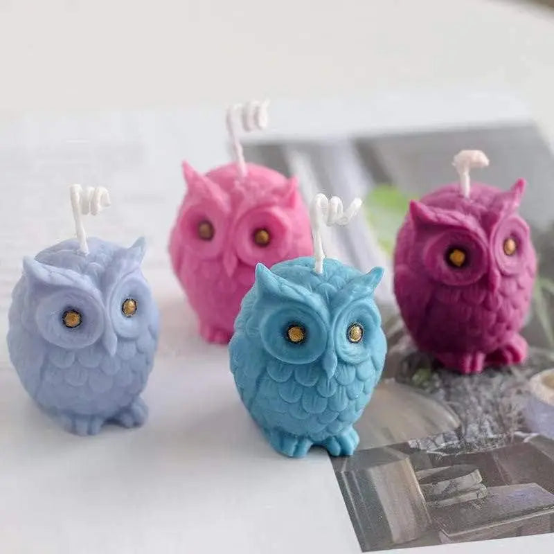 Fun 3D Owl Lamb Silicone Molds Sugar Flipping Chocolate Cake Mold DIY