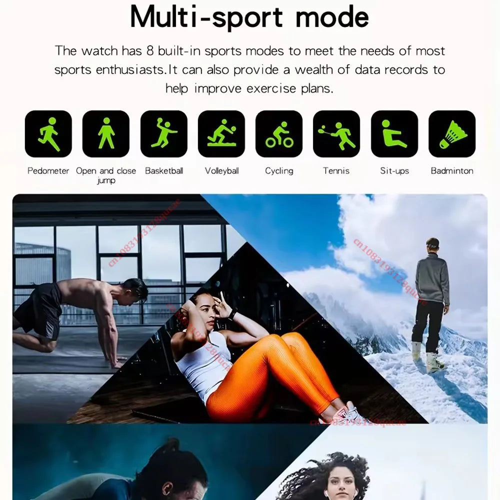 Sports Smartwatch 2026 Screen Bluetooth Calls Monitoring Men Smart