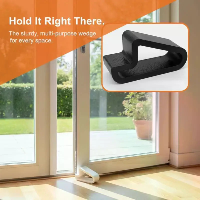 Heavy Duty Door & Window Wedge Stopper | Non-Slip Track Lock