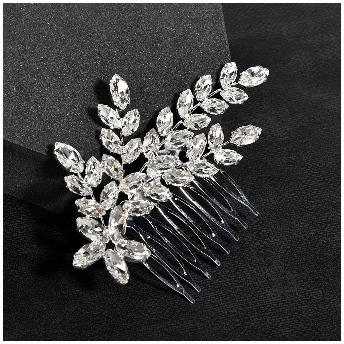 Glittering Crystal Hair Comb Fork | Elegant Messy Bun Maker