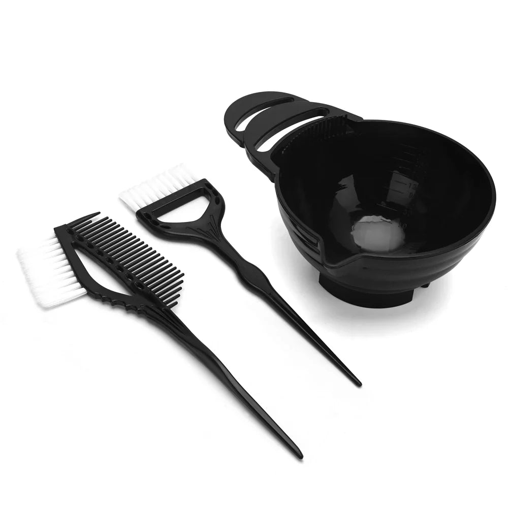 3-Piece Hair Dye Tool Set – Mixing Bowl, Brush & Comb