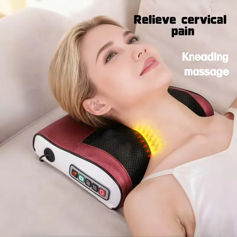 3D Kneading Neck & Shoulder Massage Pillow with Heat | Gift Box