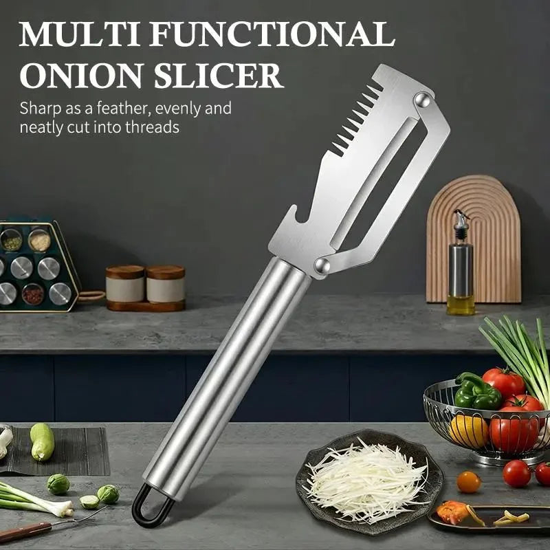 3-in-1 Stainless Steel Vegetable Peeler with Bottle Opener