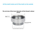 Faucet Thread Adapter 16–32mm Internal & External Fine Tooth