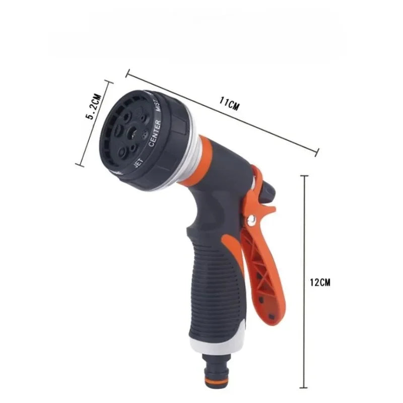 8-Mode High-Pressure Garden Water Gun – Irrigation & Car Wash