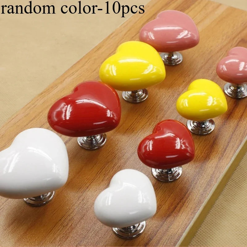 Heart-Shaped Toilet Flush Button Covers with Nail Guards – 10 Pack