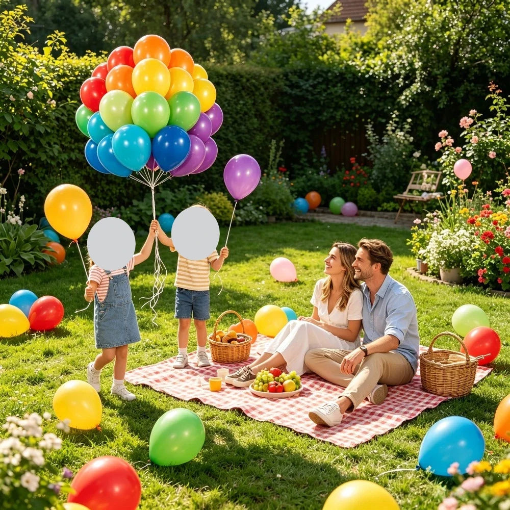 100pcs Colorful Latex Balloon Kit – Party & Event Decoration