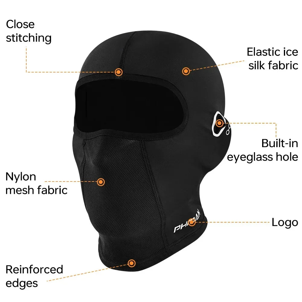 PHMAX Cycling Balaclava – UV & Dust Full Face Mask for Biking