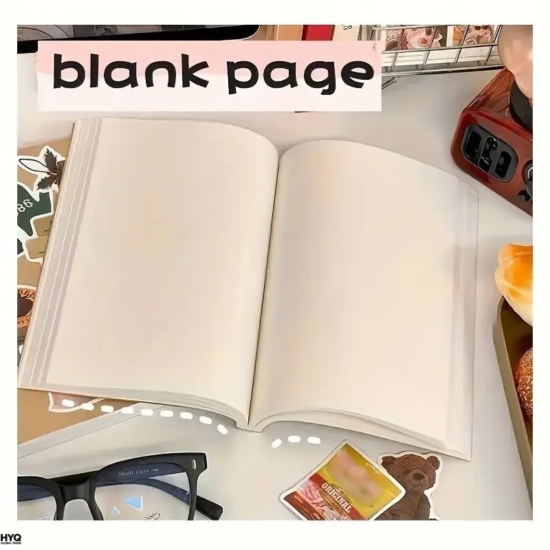 Bloc De Notas A5 256 P Ginas Cuaderno Bocetos En Blanco Diario