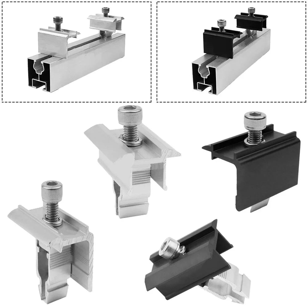 Solar Panel Clamp Quick Pv Module Fastening Middle End 30