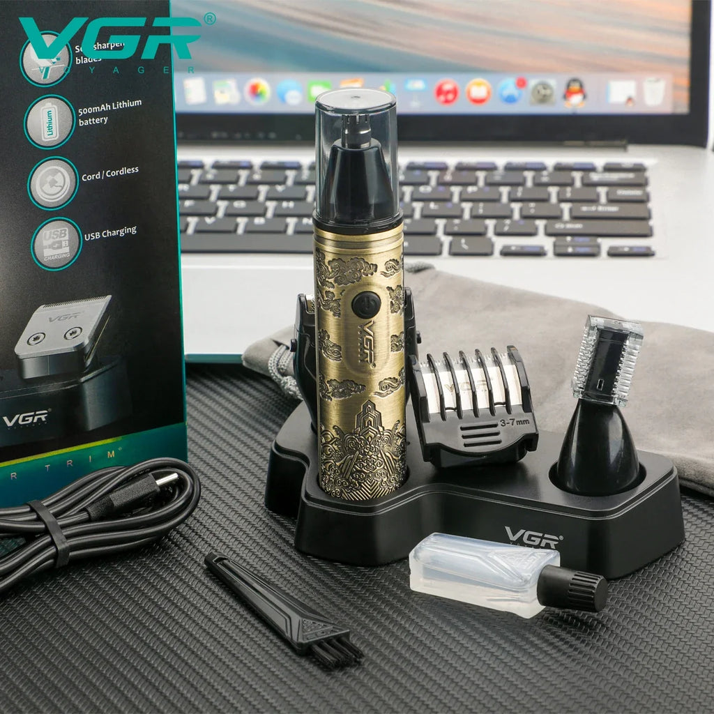 VGR V-621 4-in-1 Men's Electric Hair Trimmer Grooming Set