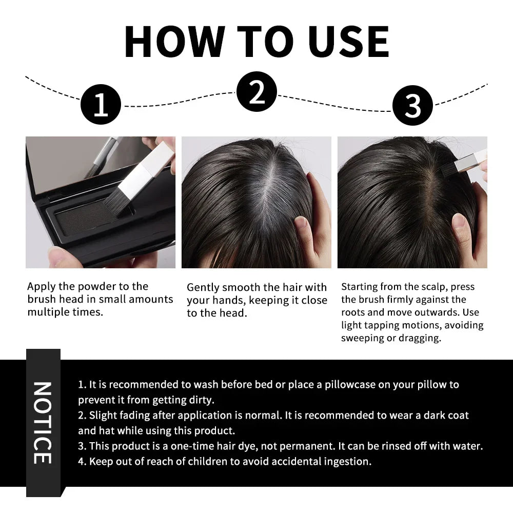 2-in-1 Hair Color Palette with Brush | Root & Gray Cover
