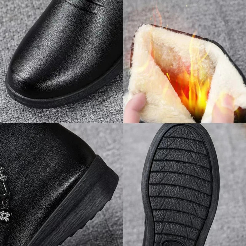Women's Plush Ankle Boots – Warm Winter Snow Boots