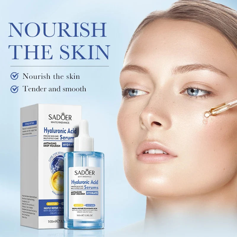 SADOER Hyaluronic Acid Face Serum – Firming & Hydrating 100ml