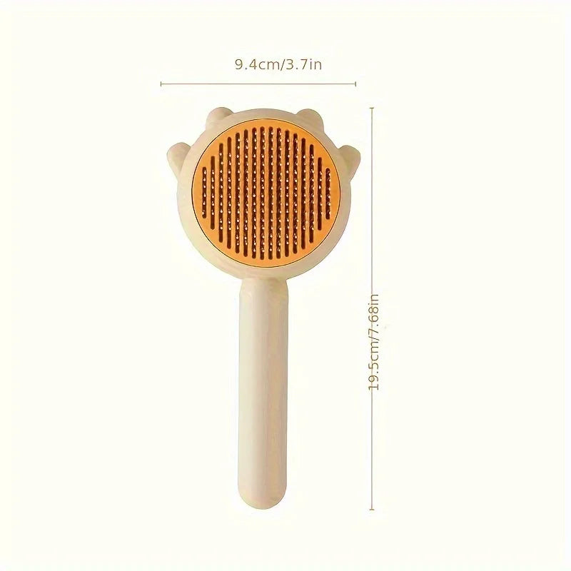 Pet Hair Remover Brush – Self-Cleaning Cat & Dog Grooming Tool