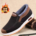 Men's Winter Plush Snow Boots – Warm Slip-On Ankle Shoes