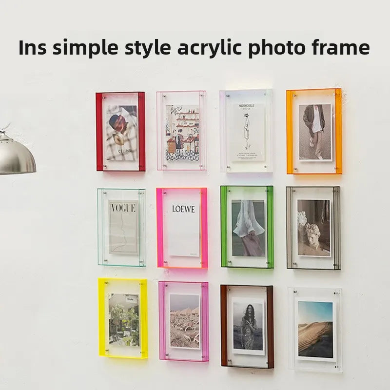 Acrylic Photo Frame – Table & Wall Display | Modern Decor