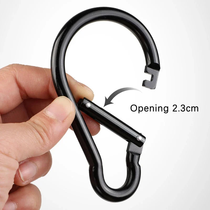 Gourd Shape Aluminum Alloy Non-Locking Carabiner Hook