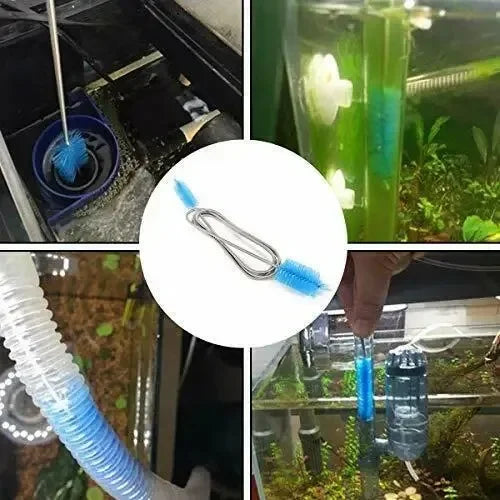 Aquarium Hose Cleaning Brush – Flexible Stainless Steel 45/90cm