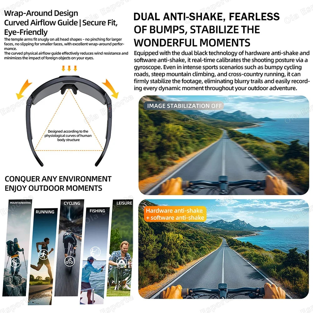 AI Smart Glasses | 4K Camera, Bluetooth & Real-Time Translation
