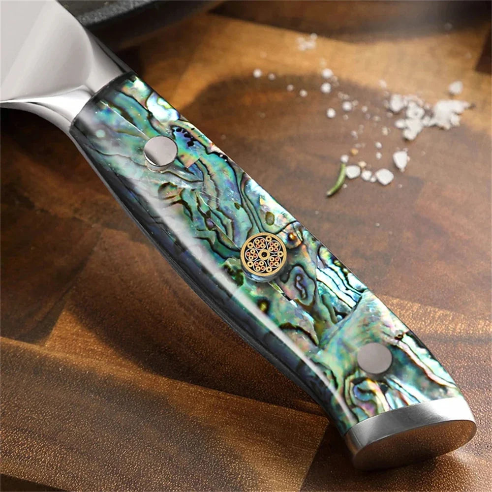 67-Layer Damascus Steel Paring Knife – Sharp Kitchen Blade