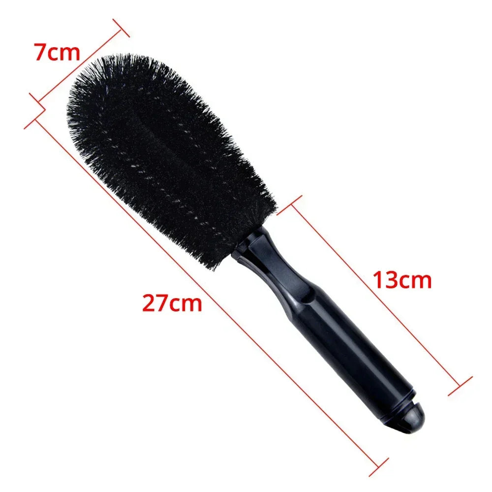 Car Wheel & Rim Detailing Brush | Tire Scrubber for Auto & Moto