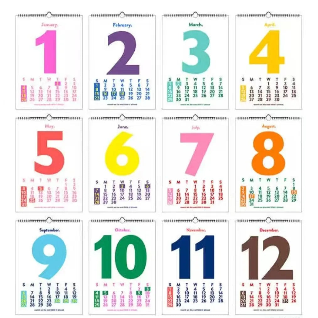 2026 Large Wall Calendar – Full Year Planner with Stickers
