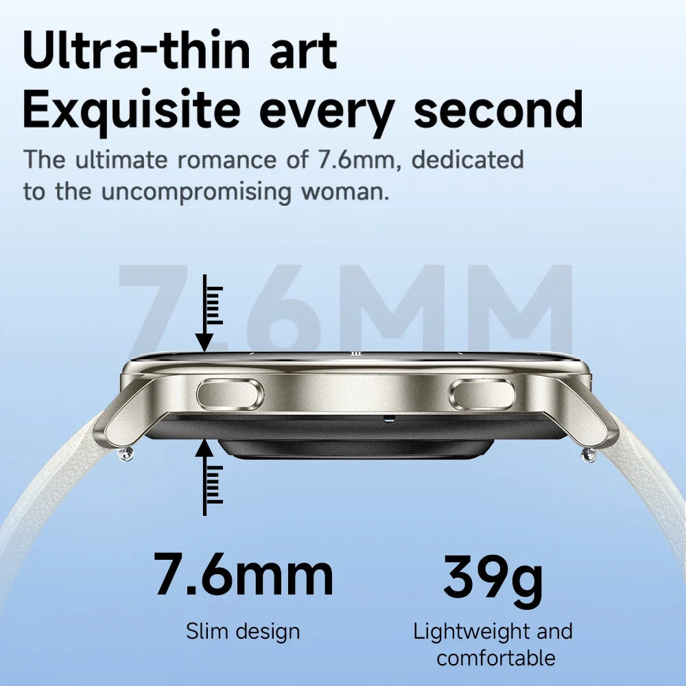 Yoateo Ultra Thin Smart Watch | GPS, AMOLED, Bluetooth, 3ATM