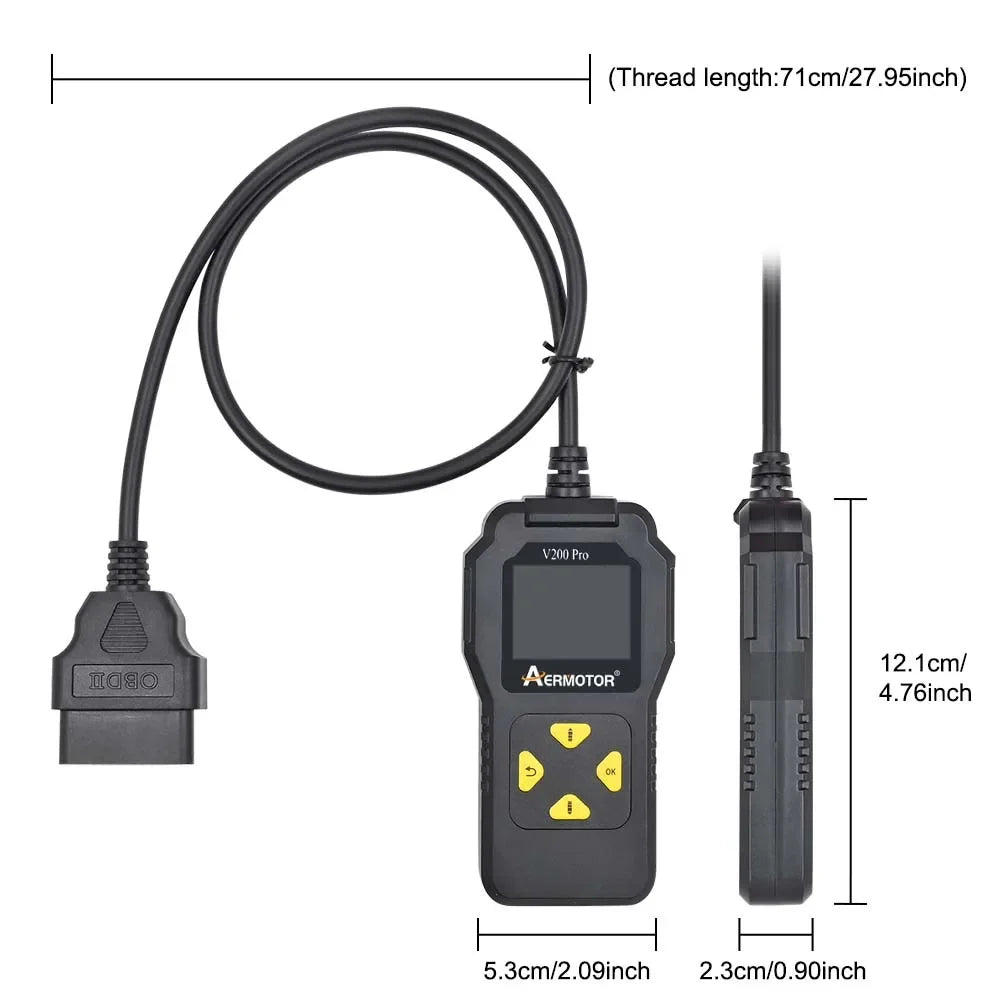 Aermotor V200 Pro OBD2 Scanner – Universal Car Diagnostic Tool