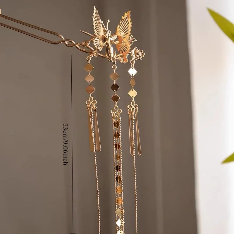 Butterfly Hair Accessories Ancient Hanfu Fairy Flow Su Bu Yao Hairpin