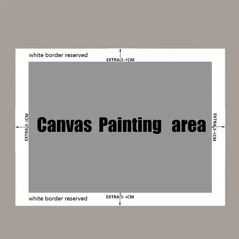 Large Abstract Canvas Wall Art Print – Frameless Modern Décor