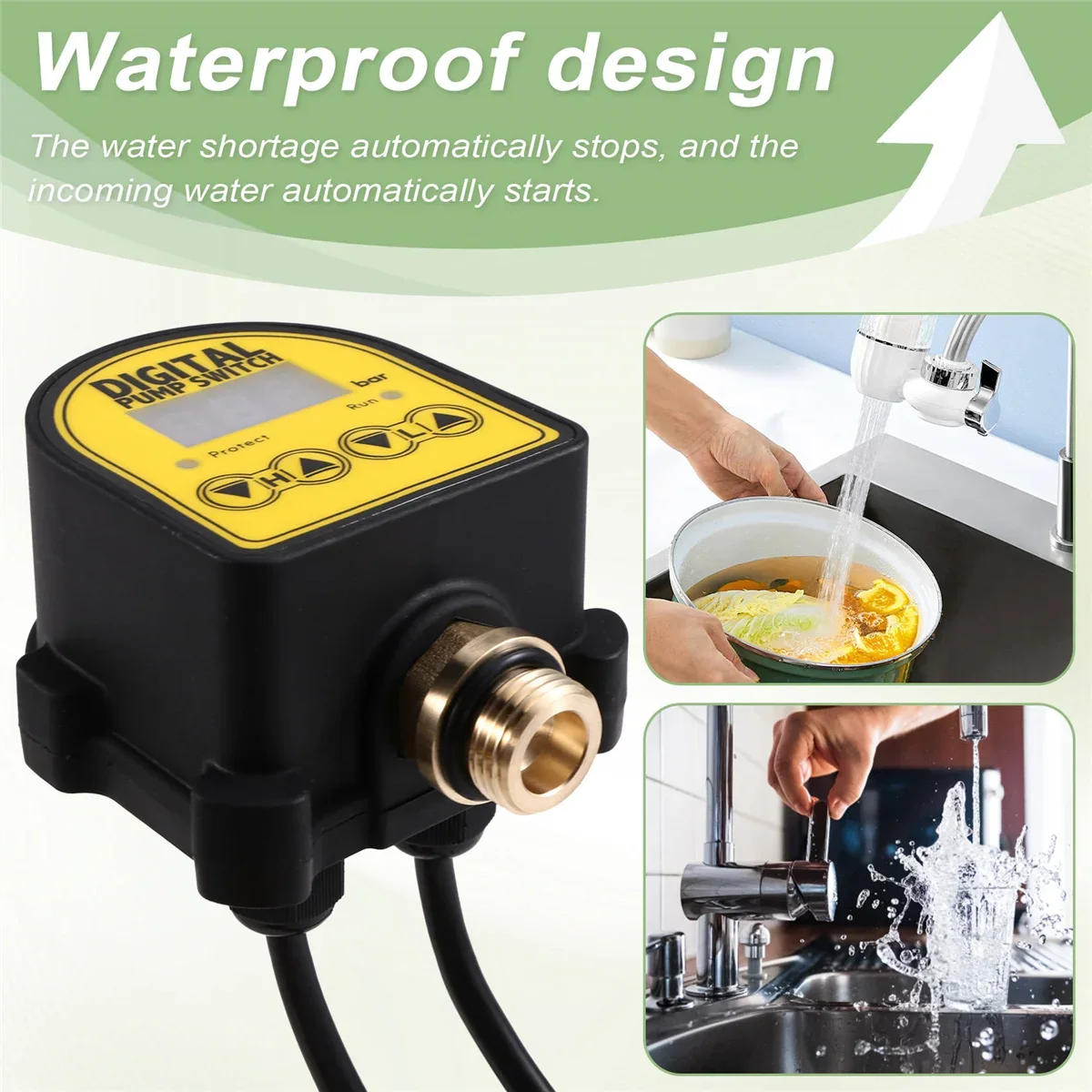 Digital Pressure Controller Switch 0–10 Bar | Auto Water Pump