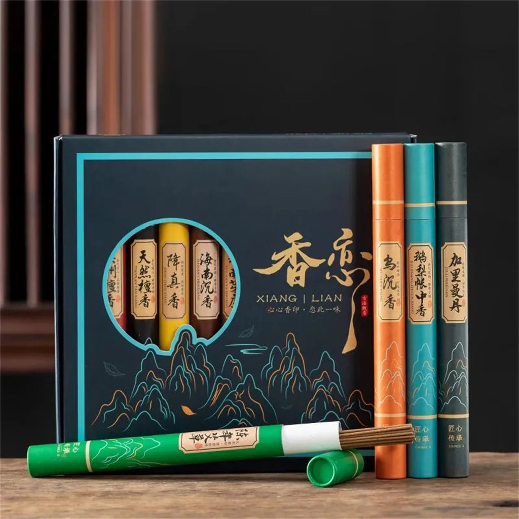 Natural Aromatherapy Gift Box – 11 Scents, Incense & Diffuser